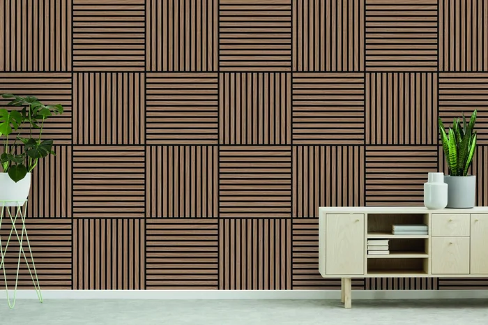 0,27 m² Wandpaneel Jangal Modular Wall 11003A Davert Oak Furnier 52 x 52 cm