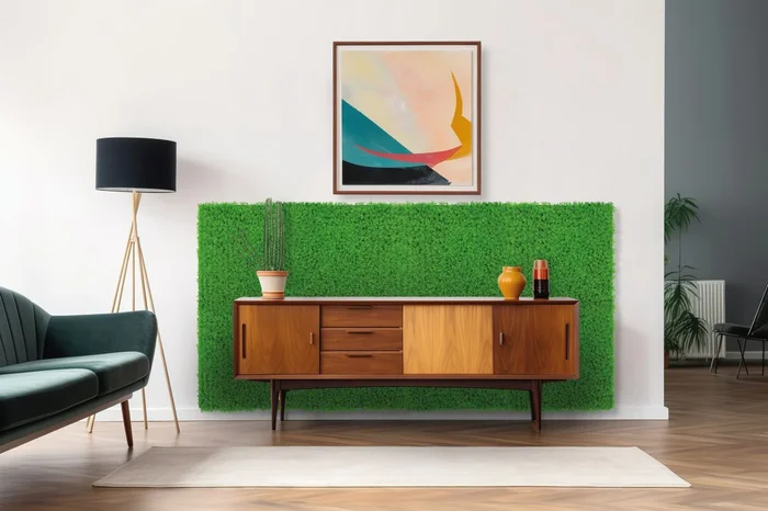 0,27 m² Wandpaneel Jangal Modular Wall 11115 Bright Green Design Grass 52 x 52 cm