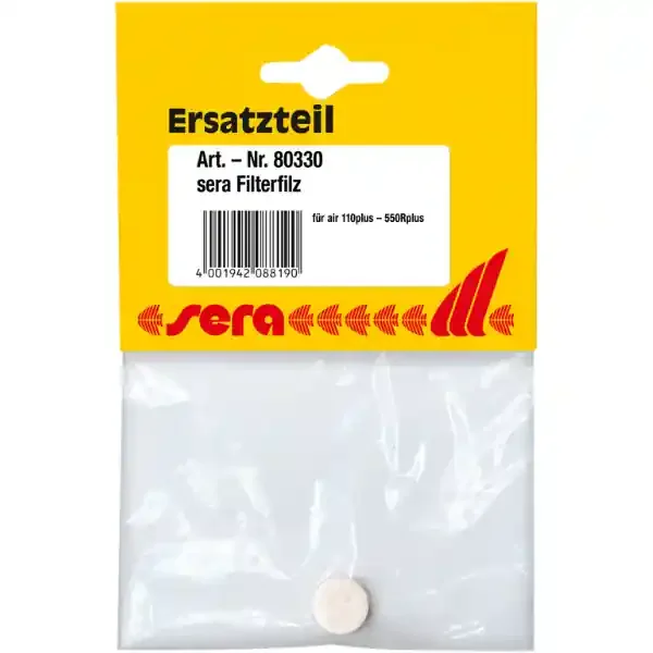 08819 Sera Luftfilter, Filterfilz 1 Stk für air plus 110/275 R/550 R