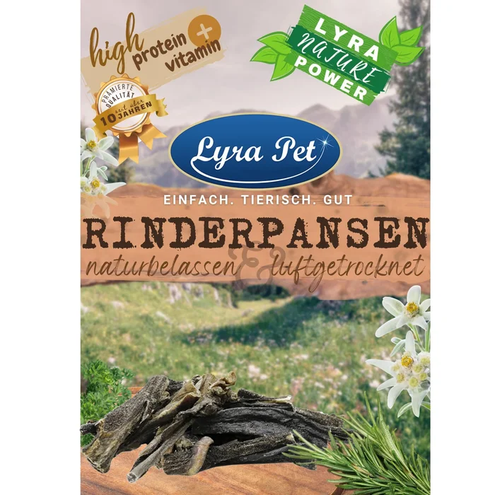 1 – 10 kg Lyra Pet® Rinderpansen 12 – 15 cm naturbelassen & luftgetrocknet