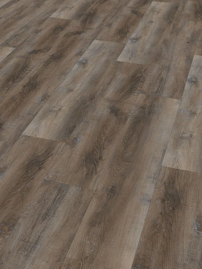 1,676 m² Click-Vinyl CHECK comfort 2503 Ladeburg Eiche Breitdiele inkl. Trittschall (Kork)