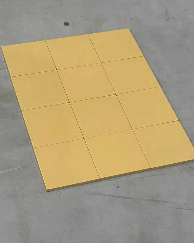 10,454 m² Zahna Fliesen gelb 15×15 Durchgefärbt Sonderposten