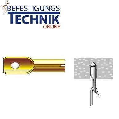 100 Expressnägel mit Öse 8,0×42 mm Deckennägel Deckenanker Blitzdübel Blitzanker