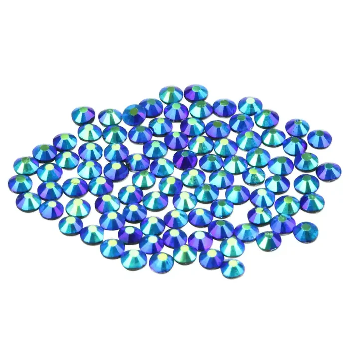 100 Glas Strasssteine Black AB