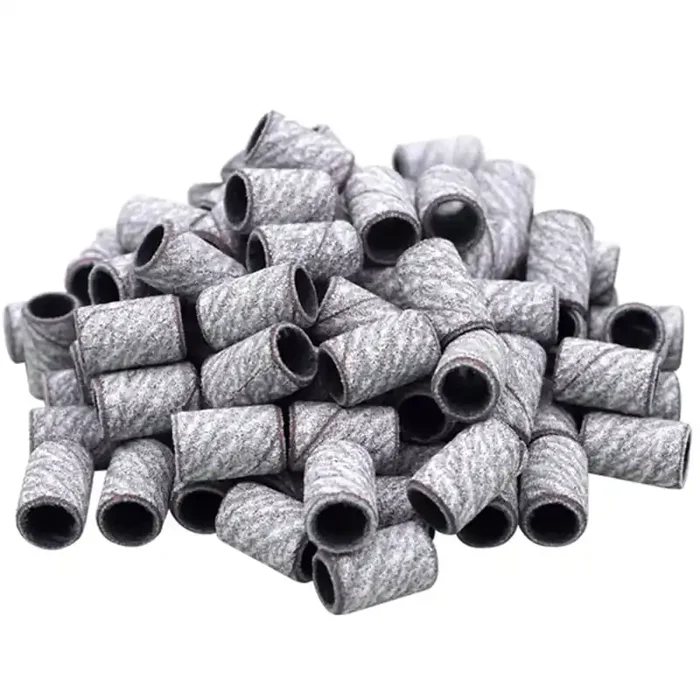 100 Schleifhülsen Weiß K80