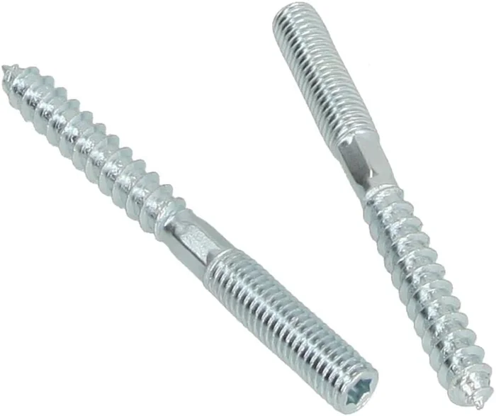 100 Stück Stockschrauben mit Torx Stahlverzinkt M6 Länge 50 mm bis 120 mm