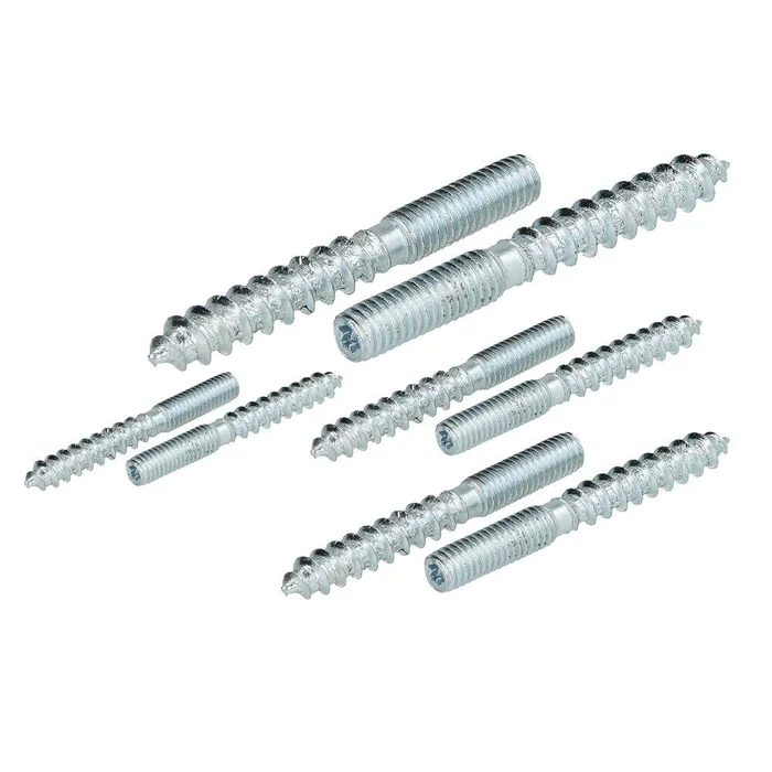 100 Stück Stockschrauben Torx Stahlverzinkt M6 M8 M10 M12 Länge 50mm bis 200mm