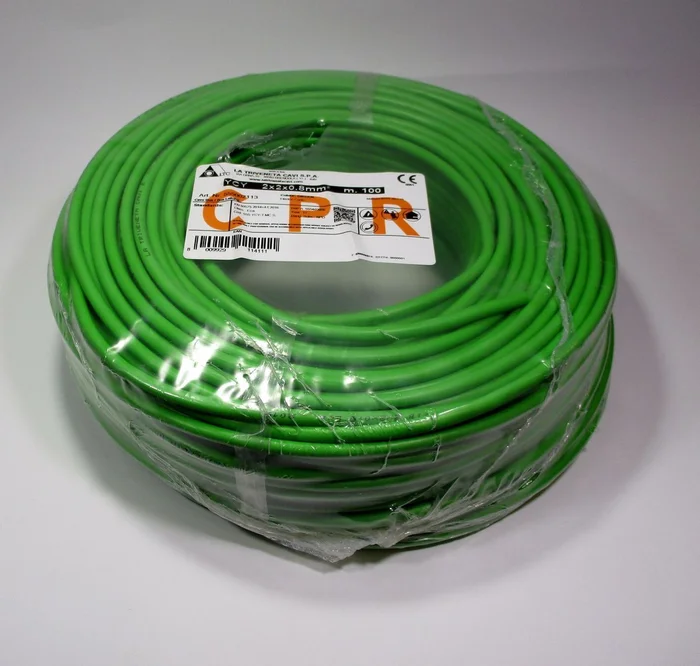 100m KNX EIB Busleitung YCY 2X2X0,8 grün Datenkabel, Buskabel, Instabus