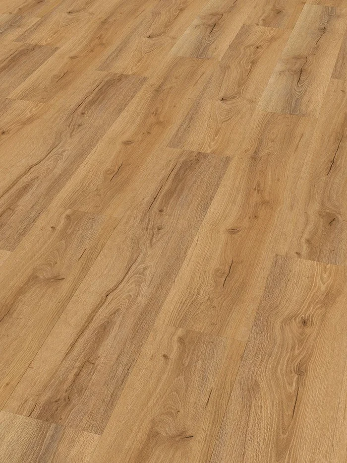 2,196 m² Click-Vinyl CHECK comfort 2507 Agullana Eiche Breitdiele inkl. Trittschall (Kork)