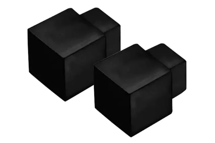 2 Stk. Dural Ecken für Fliesenprofil schwarz matt SQUARELINE Aluminium Höhe 9 mm