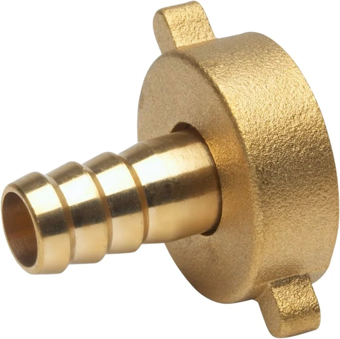 2 tlg. Schlauchverschraubung, messing, IG ½“ x 1″