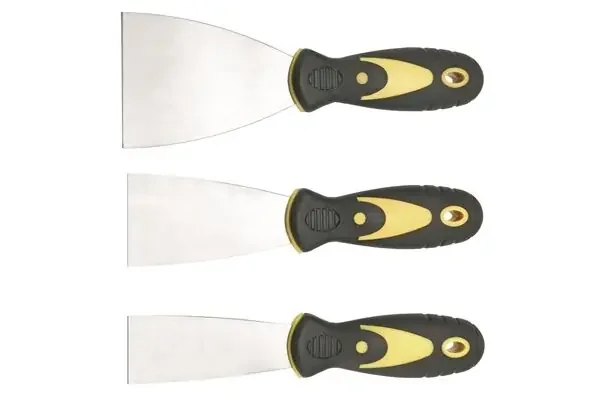 3 tlg. Spachtelsatz, Edelstahl, 2K-Griffe