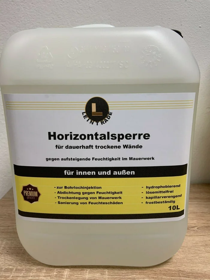 30 L Horizontalsperre Mauertrockenlegung Kellerabdichtung Trockene Wand
