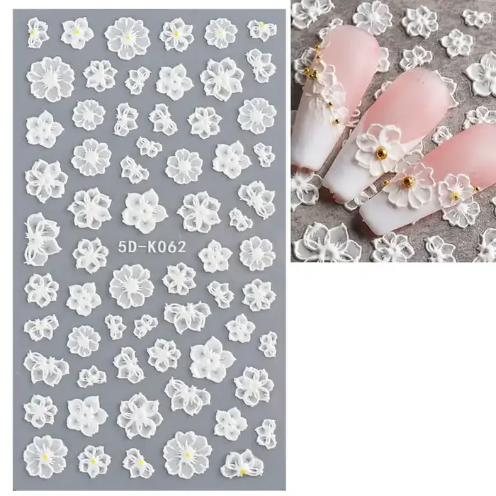 3D Nail Sticker Blume 3