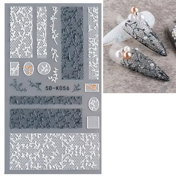 3D Nail Sticker Blume