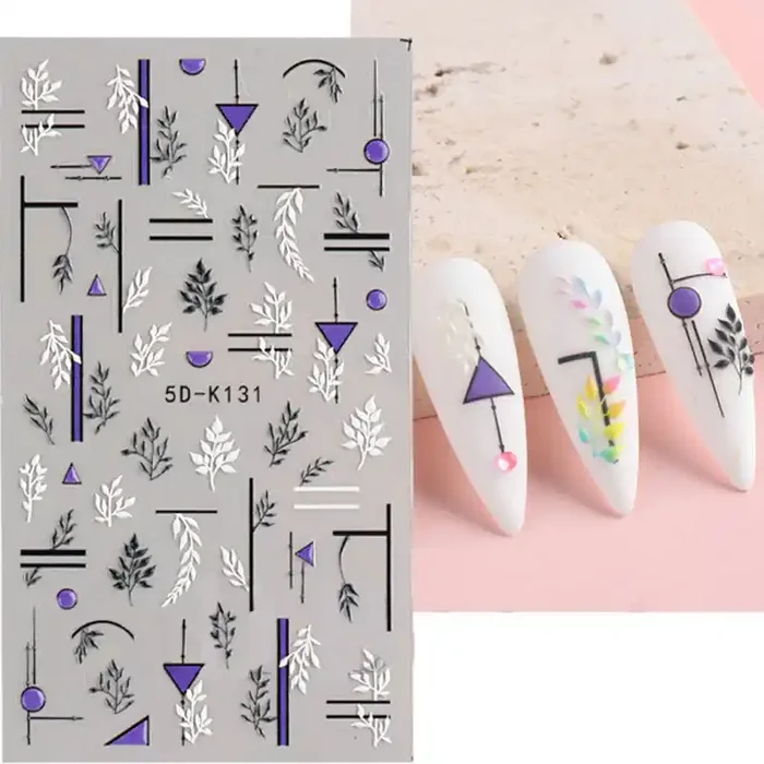 3D Nail Sticker Geometric 2