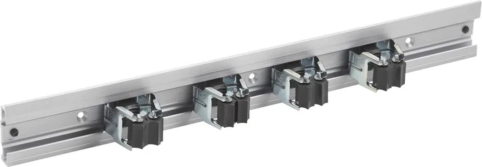 5 tlg. Gerätehalterleiste Aluminium, 500 mm