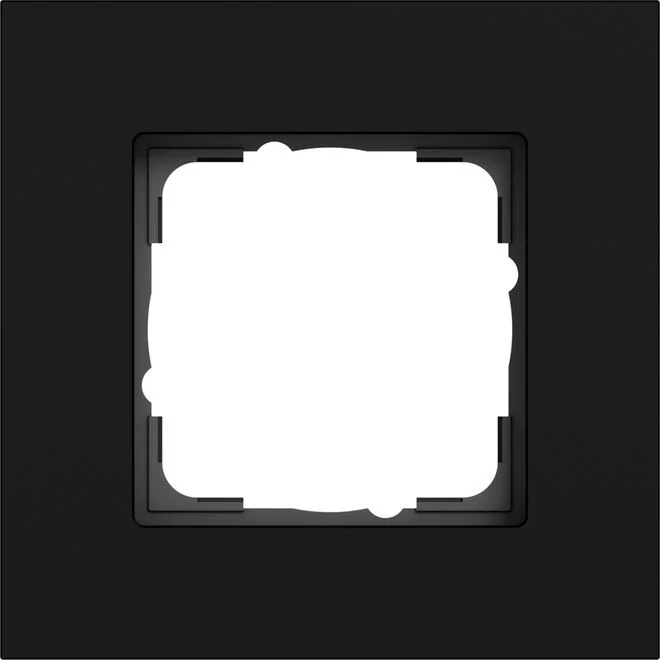 Abdeckrahmen 1f Gira Esprit Alum.Schwarz m(lack.)