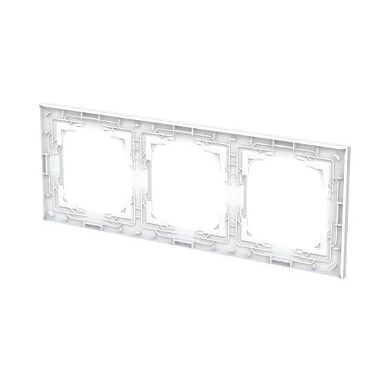 Abdeckrahmen 3-fach studioweiß