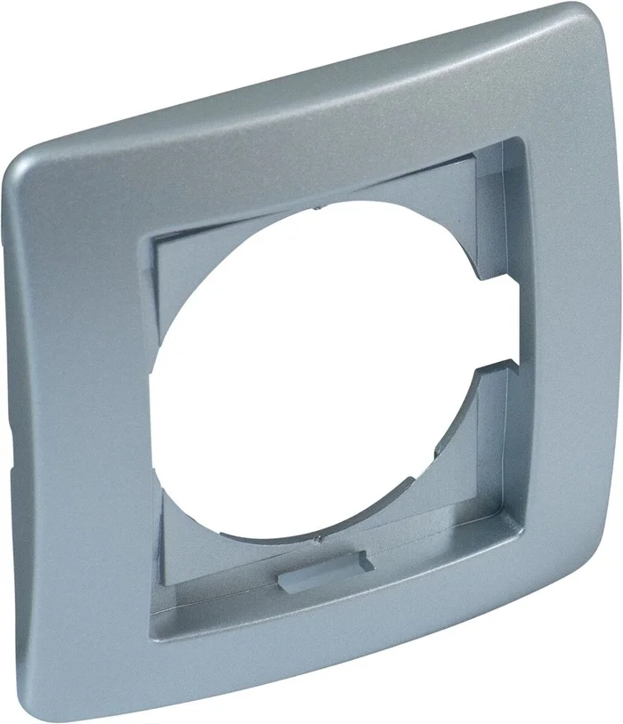 Abdeckrahmen Kreta, 1-fach (silber)