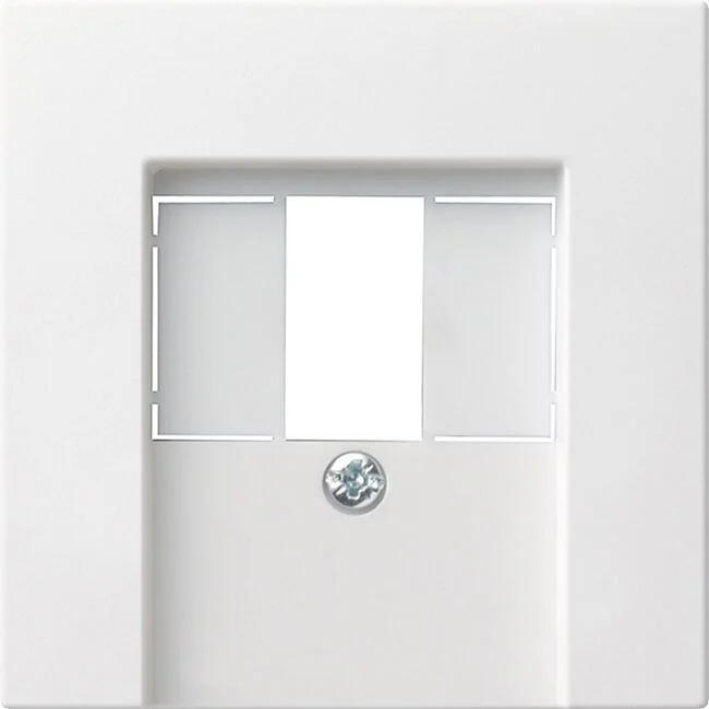 Abdeckung für TAE und USB Anschlussdose System 55 reinweiß matt