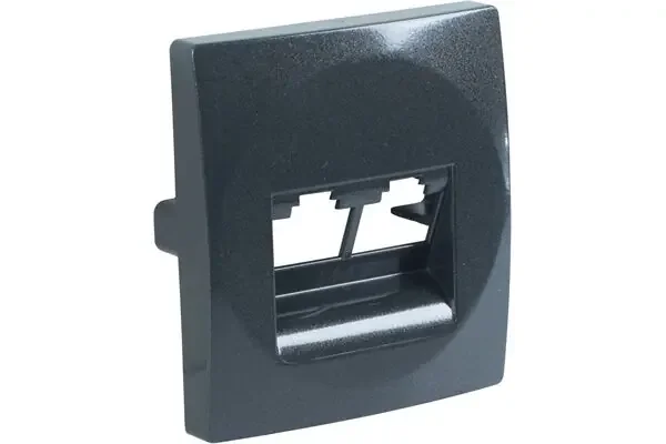 Abdeckung UAE/Cat.5e, Kreta (schwarz)