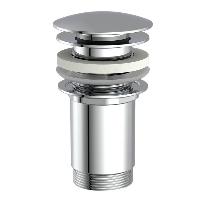 Ablaufgarnitur mit Druckverschluss (chrom)