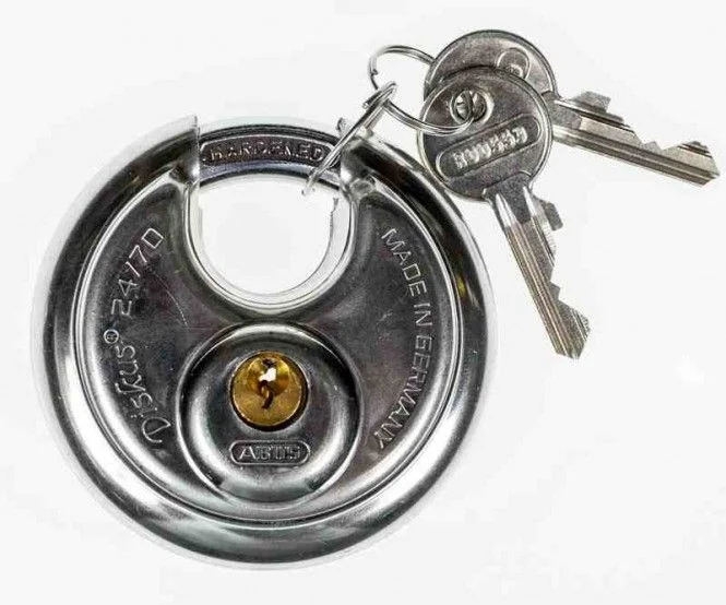 ABUS Diskus Hangschloss 23/70 mit 2 Schlüsseln