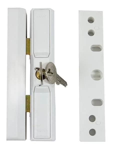 ABUS Fensterschloss DF 88 weiss Schließung Nr. AAL0006, mit 2 Schlüsseln