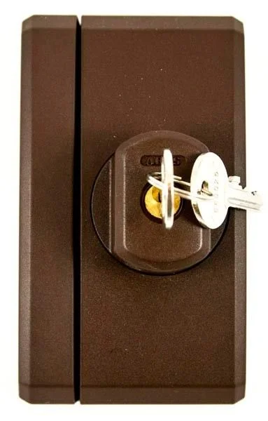 ABUS Fensterschloss FTS96 B braun, mit 2 Schlüsseln, Schließung Nr. AL0089