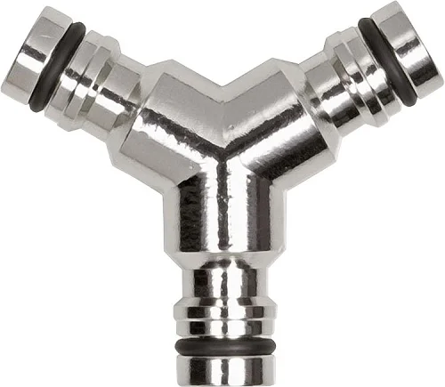 Abzweigstecker GEKA, Messing vernickelt