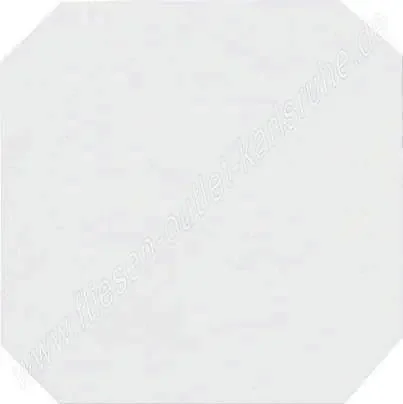 Achteckfliese 31,6×31,6 cm weiss matt glasiert