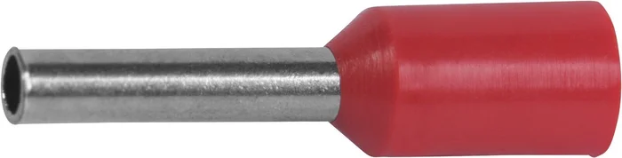 Aderendhülsen mit Isolierkragen, 1,00 mm², 100 St. (rot)