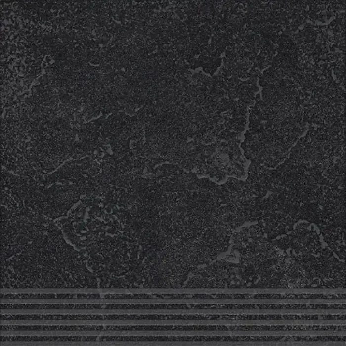 Agrob Buchtal Ancona Schwarz Stufe 30×30 R9 Art.-Nr. 436496