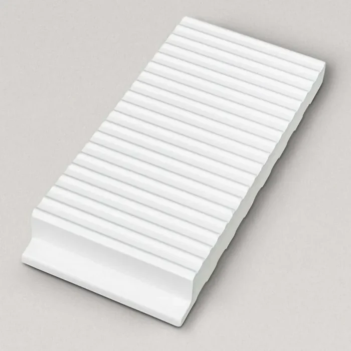 Agrob Buchtal Bäderspezialprogramm Weiss Glasiert Gerillt Rillenstein 11,9×24,4 C Art.-Nr. 91-55845