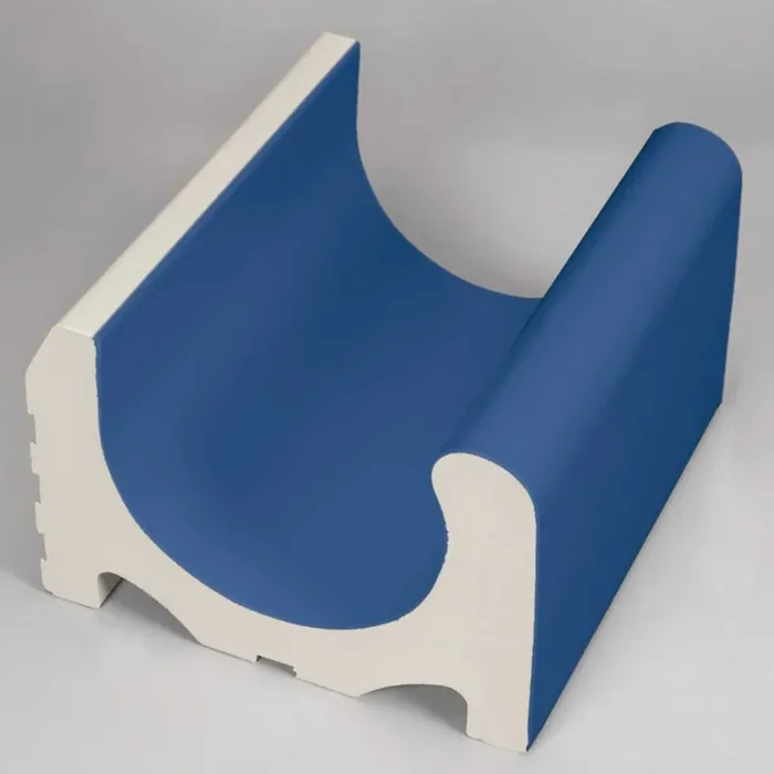 Agrob Buchtal Wiesbaden Azur Aktiv Glasiert Formteil 24,4×22,5 Art.-Nr. 552001-55100