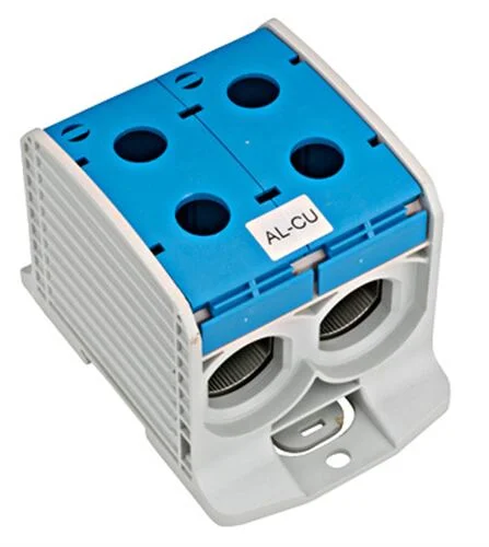 Aluminium / Kupfer Klemme, 1-polig, Doppel 300mm² blau
