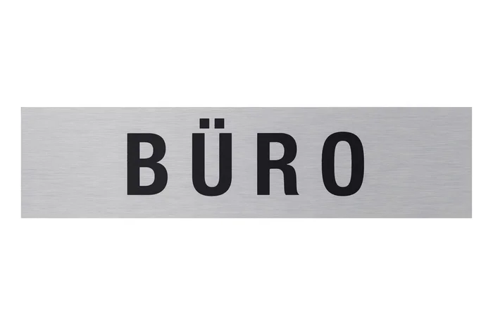 Aluminium Schild „Büro“, 160 x 40 mm