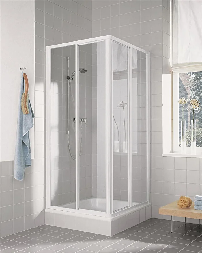 Alva Aqua Una Eckeinstiegshälfte, 76,5-80/190CM, silber