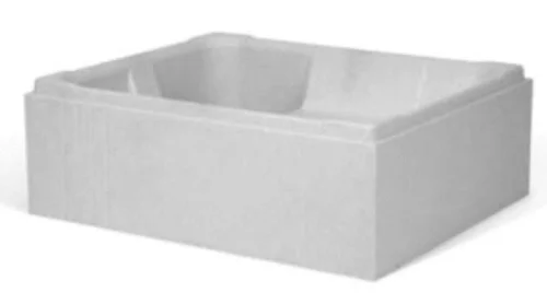 Alva Aqua Una Wannenträger 80x80x16 für Brausetasse