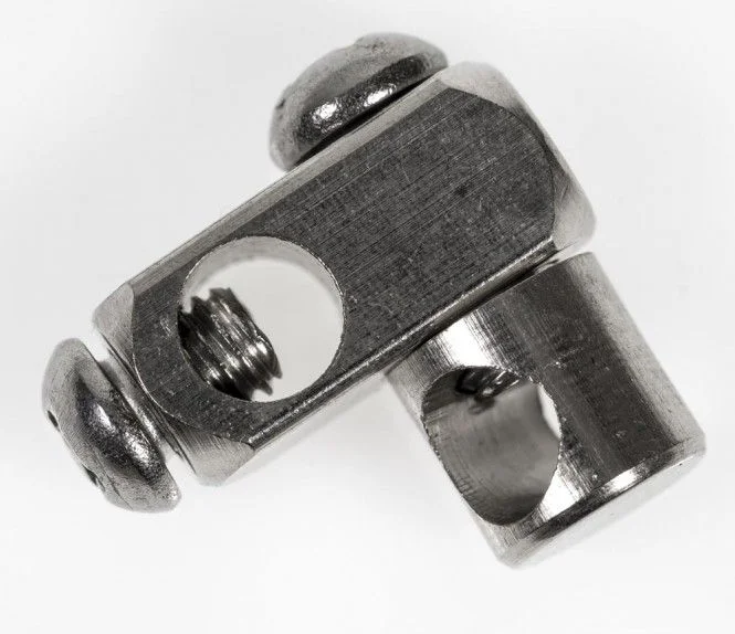 ASW Gelenkstück 102584 Messing verchromt für Excenter Ablaufgrt.