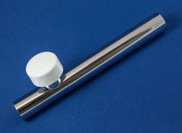 ASW Messing verchromtes Sifon Bördelrohr 32 mm (5/4″) x 250 mm mit Rohrbelüfter