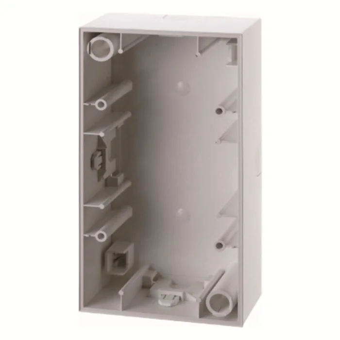 Aufputz-Gehäuse 2fach S.1 polarweiß,matt