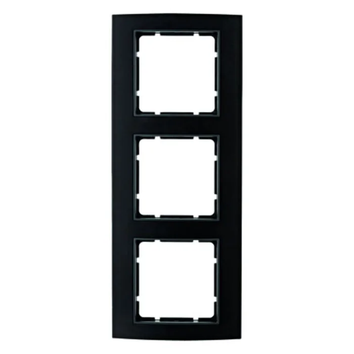 B.3 Rahmen 3fach Alu schwarz für Zentralstücke anthrazit matt