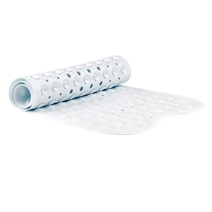 Badewannenmatte Weiß rutschfest 100×40 cm QBad