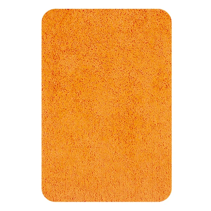 Badezimmerteppich Highland Orange 60 cm rund Spirella