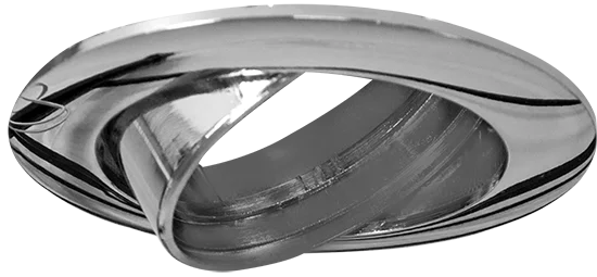 Bajonett Einbaurahmen für LED Reflektor, rund (chrom)