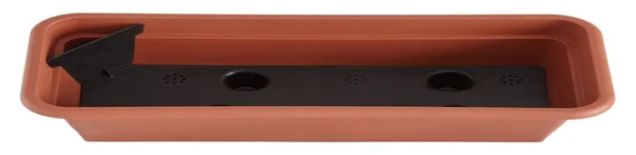 Balkonkasten mit Bewässerung 80 cm (terrakotta)