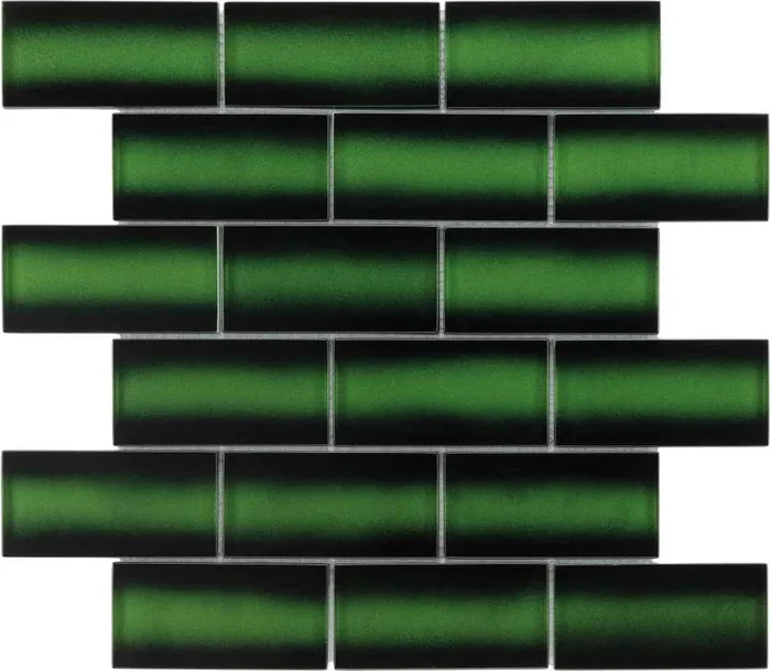 Bärwolf Bamboo Botanical Green Matt Mosaikfliese 5×10(30×30) Art.-Nr. GL-20070
