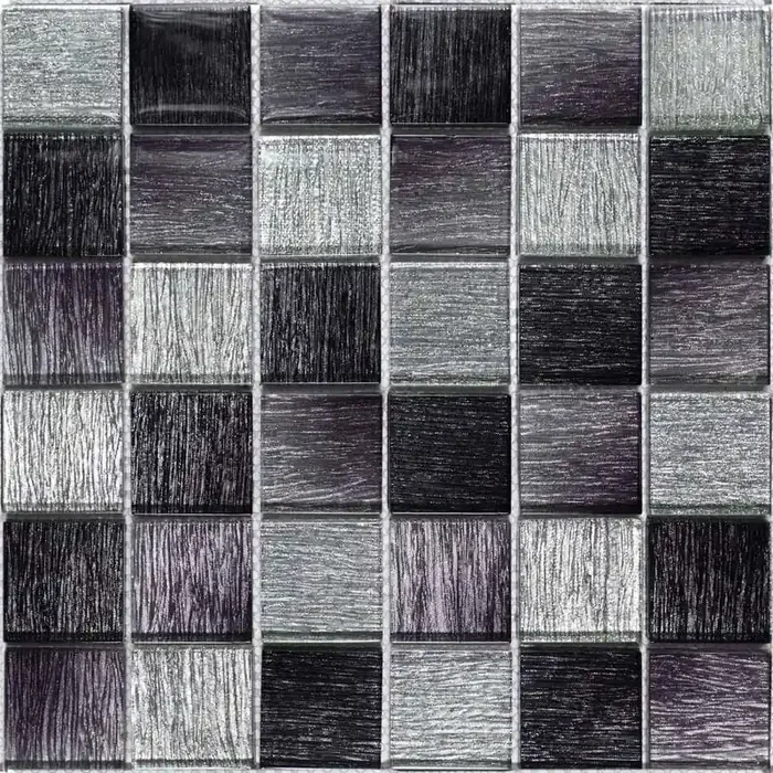Bärwolf Glamour Diamond Black Glänzend Mosaikfliese 29,8X29,8 Art.-Nr. GL-17010